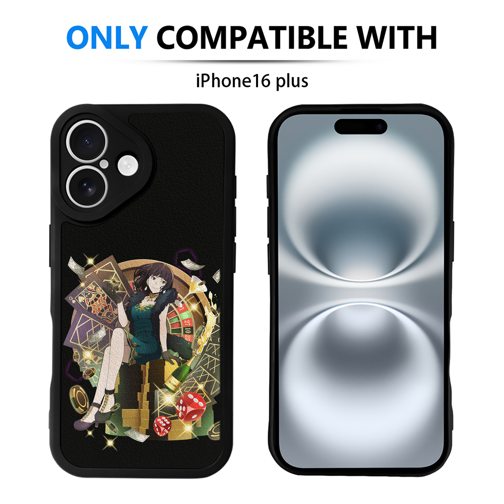 （画像用） 文豪ストレイドッグス Bungo Stray Dogs 【iPhone 16シリーズ対応】シリコンスマホケース（レザー調） 材質：シリコン